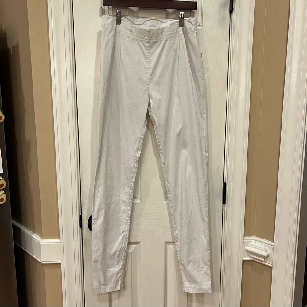 Studio Rundholz Black Label Pull On Pants Women’s White Size Medium Straight Leg
